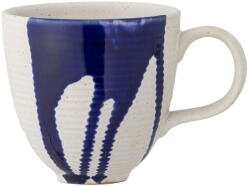 Bloomingville Fehér-kék agyagkerámia bögre 310 ml Okayama - Bloomingville