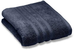 Catherine Lansfield Sötétkék frottír pamut törölköző 50x85 cm Zero Twist - Catherine Lansfield