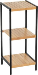 Casa Selección Fekete-natúr színű bambusz polcos állvány 30x70 cm - Casa Selección