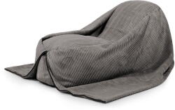 SLOWDOWN Sötétszürke kordbársony gyerek babzsákfotel Cocoon 120 - SLOWDOWN