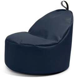 So Soft? Sötétkék bőrutánzat babzsákfotel Round XL - So Soft?