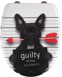 WENKO WC-ülőke automatikus záródással 37, 5 x 41, 5 cm Guilty Dog - Wenko