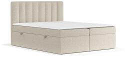 Maison de Reve Bézs ágyneműtartós boxspring ágy 140x200 cm Novento - Maison de Rêve