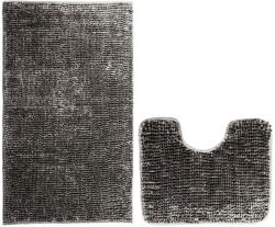 Restilo Sötétszürke fürdőszobai kilépő szett 2 db-os WC-hez 80x50 cm Bati - Restilo