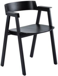 GAZZDA Fekete tölgyfa karfás étkezőszék Flip - Gazzda