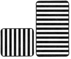 Mila Home Fehér-fekete fürdőszobai kilépő szett 2 db-os 60x100 cm - Mila Home - bonami - 10 830 Ft