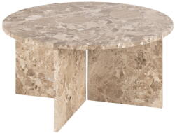 Actona Világosbarna márvány kerek dohányzóasztal ø 90 cm Vega - Actona