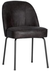 WOOOD Fekete bőr étkezőszék szett 2 db-os Vogue - WOOOD