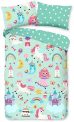 Good Morning Mentazöld pamut gyerek ágyneműhuzat babaágyhoz 100x135 cm Fantastic - Good Morning