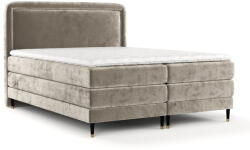 Maison de Reve Világosbarna boxspring ágy 200x200 cm Dove - Maison de Rêve