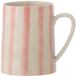 Bloomingville Fehér-rózsaszín agyagkerámia bögre 440 ml Begonia - Bloomingville