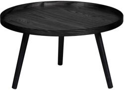 WOOOD Mesa fekete dohányzóasztal, ⌀ 60 cm - WOOOD