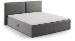 Cosmopolitan Design Szürke ágyneműtartós boxspring ágy 160x200 cm Arendal - Cosmopolitan Design