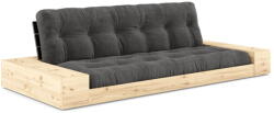 Karup Fekete-antracitszürke kordbársony kinyitható kanapé 244 cm Base - Karup Design