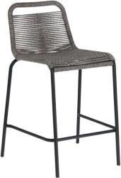 Kave Home Glenville sötétszürke acélszerkezetű bárszék, magasság 62 cm - Kave Home