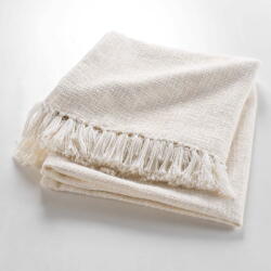 douceur d'intérieur Krémszínű pamutkeverék takaró 125x150 cm Ziggy - douceur d'intérieur