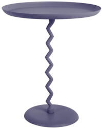 Leitmotiv Fém kerek tárolóasztal ø 44 cm Zig Zag - Leitmotiv