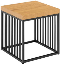 Actona Tárolóasztal tölgyfa dekoros asztallappal 40x40 cm Strington - Actona