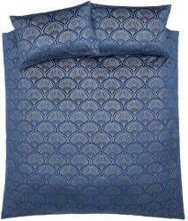 Catherine Lansfield Kék kétszemélyes-hosszabbított ágyneműhuzat 230x220 cm Art Deco Pearl - Catherine Lansfield