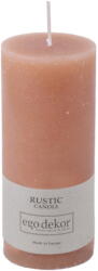 Rustic candles by Ego dekor Rust púder rózsaszín gyertya, égési idő 58 óra - Rustic candles by Ego dekor