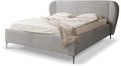 Makamii Világosszürke kárpitozott franciaágy ágyráccsal 180x200 cm Makana - Makamii