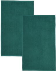 Catherine Lansfield Sötétzöld gyorsan száradó frottír pamut fürdőlepedő szett 2 db-os 90x140 cm Quick Dry - Catherine Lansfield