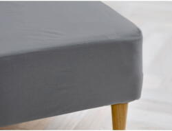 Södahl Szürke gumis bio pamut lepedő 180x200 cm Calm - Södahl