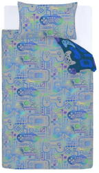 Catherine Lansfield Kék-szürke egyszemélyes mikroszálas gyerek ágyneműhuzat 135x200 cm Gamer - Catherine Lansfield