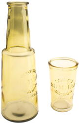 Dakls Sárga üveg kancsó pohárral, 800 ml - Dakls