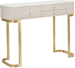 Mauro Ferretti Bézs-aranyszínű konzolasztal 40x100 cm Beauty - Mauro Ferretti
