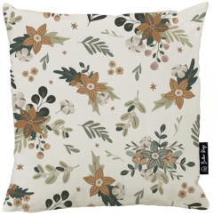 Butter Kings Párnahuzat karácsonyi mintával 45x45 cm Festive Flowers - Butter Kings
