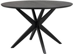 Rowico Home Kerek étkezőasztal tölgyfa dekoros asztallappal 120x120 cm Calverton - Rowico