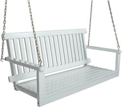 Garden Pleasure Fehér tömörfa kerti hintaágy Augusta - Garden Pleasure