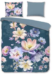 Descanso Kék kétszemélyes-hosszabbított pamut-szatén ágyneműhuzat 200x220 cm Mirery - Descanso