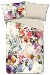 Descanso Flower Garden organikus pamut egyszemélyes ágyneműhuzat, 140 x 220 cm - Descanso