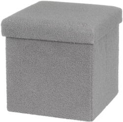 Casa Selección Szürke buklé puff Folding - Casa Selección - bonami - 12 997 Ft