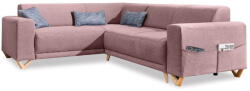Miuform Rózsaszín kinyitható-tárolóhelyes sarokkanapé (bal oldali-L alakú) Classy Sophie - Miuform - bonami - 447 992 Ft