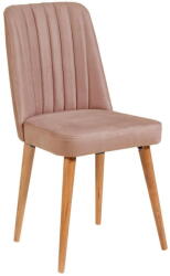 ASIR GROUP Világos rózsaszín bársony étkezőszék Stormi Sandalye - Kalune Design