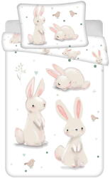 Jerry Fabrics Pamut gyerek ágyneműhuzat babaágyhoz 100x135 cm Bunnies - Jerry Fabrics