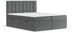 Maison de Reve Sötétszürke ágyneműtartós boxspring ágy 160x200 cm Novento - Maison de Rêve