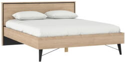 Tvilum Natúr színű franciaágy ágyráccsal 160x200 cm tölgyfa dekorral Ry - Tvilum