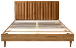 Bobochic Rézszínű-natúr színű franciaágy ágyráccsal 180x200 cm Oceane - Bobochic Paris