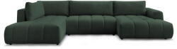 Bobochic Paris Zöld kinyitható-tárolóhelyes sarokkanapé (bal oldali-U alakú) Fuji - Bobochic Paris