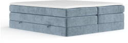 Maison de Reve Kék ágyneműtartós boxspring ágy ágytámla nélkül 180x200 cm Juniper - Maison de Rêve