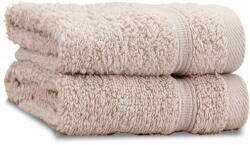 Catherine Lansfield Bézs frottír pamut törölköző szett 2 db-os 30x30 cm Zero Twist - Catherine Lansfield