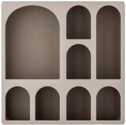 Bloomingville Szürkésbézs többszintes fali polc 48 cm Graphia - Bloomingville