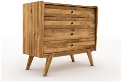The Beds Alacsony tölgyfa komód 100x90 cm Retro - The Beds
