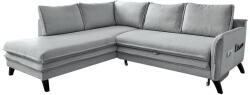 Miuform Charming Charlie L világosszürke kinyitható sarokkanapé, bal oldali - Miuform