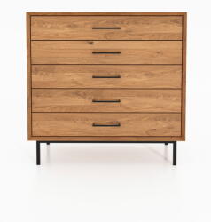 The Beds Natúr színű tölgyfa magas komód 97x95 cm Abies - The Beds