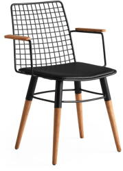 ASIR GROUP Fekete fém étkezőszék szett 2 db-os Trend - Kalune Design